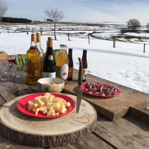 Apéro local après Rando raquettes 
…